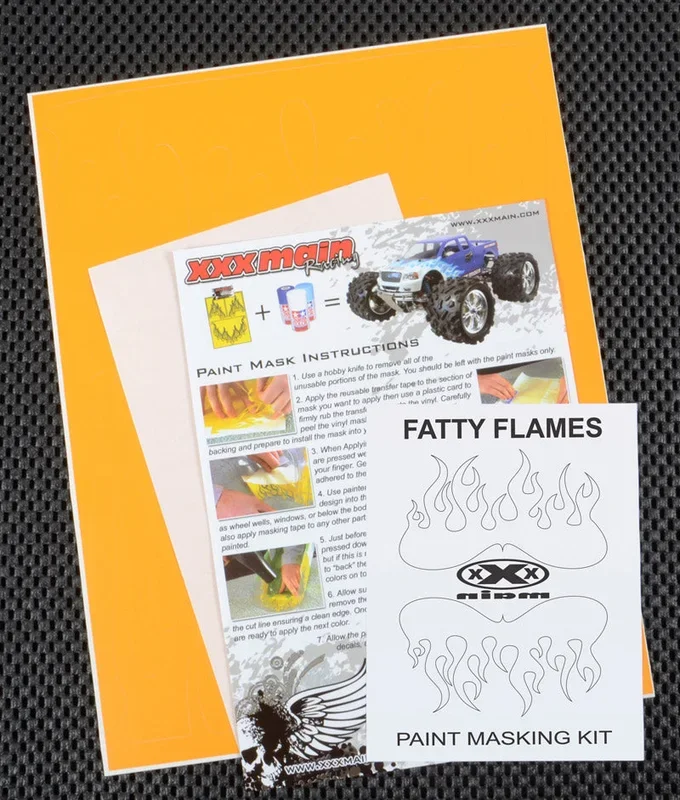 XXX Main Racing Fatty Flames Paint Mask M021L