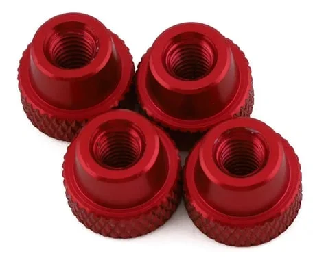 Yeah Racing YEAYT0182RD Aluminum Setup System Lock Nuts (Red) (4)