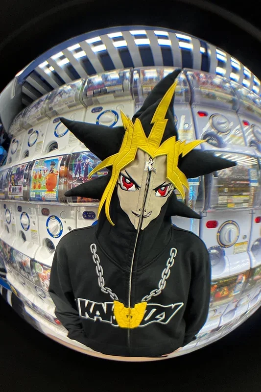 Yu-Gi-Oh！ Yami Yugi全拉鍊連帽衫|大膽的動漫靈感扮演連帽衫