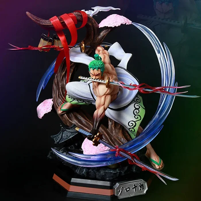 Zoro Action Figurine – 39 ซม. พร้อมเอฟเฟกต์เรืองแสง | สะสมชิ้นเดียว